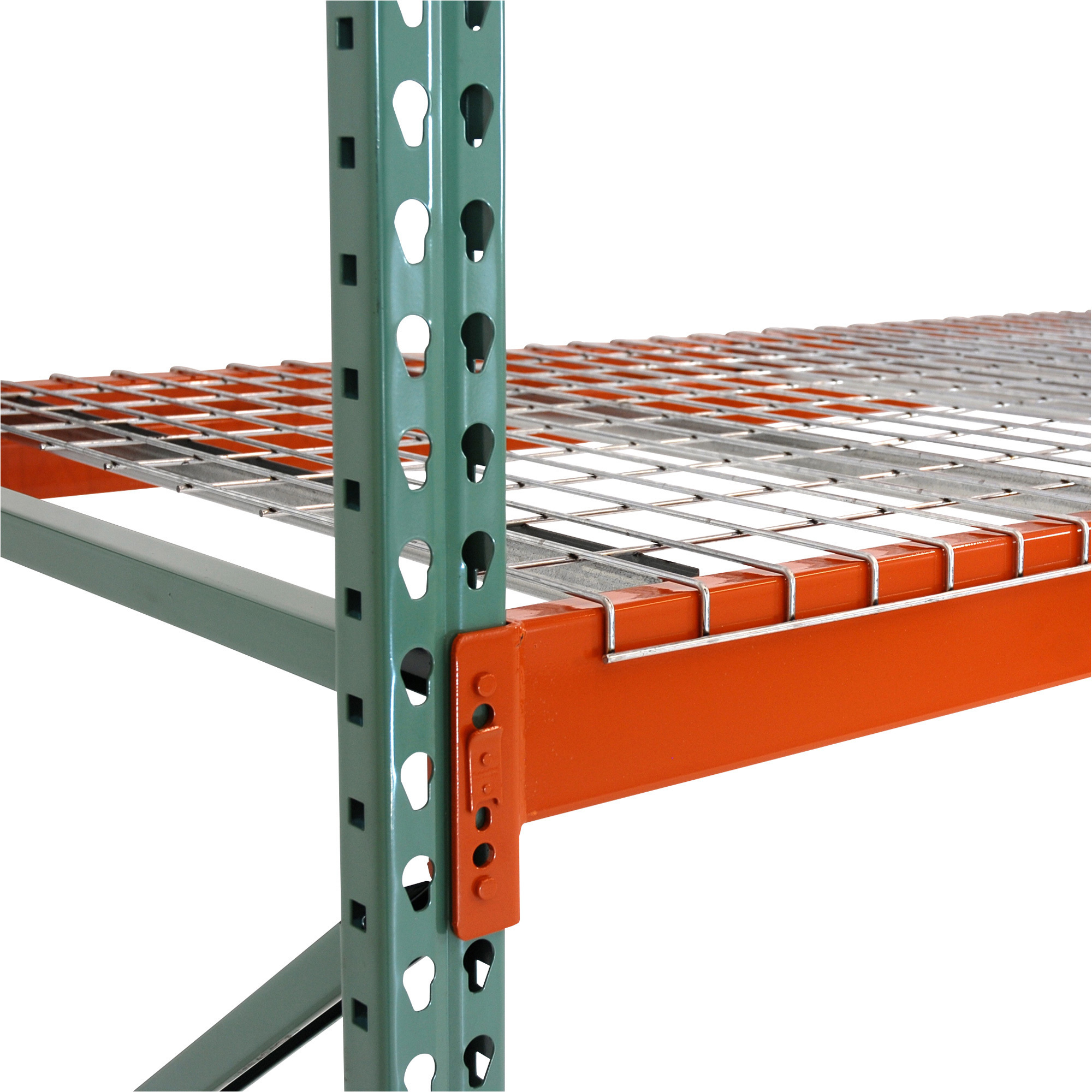 AK Industrial Teardrop Pallet Rack Frame, 42in.D x 120in.H, Model# AK-UFI-120-42